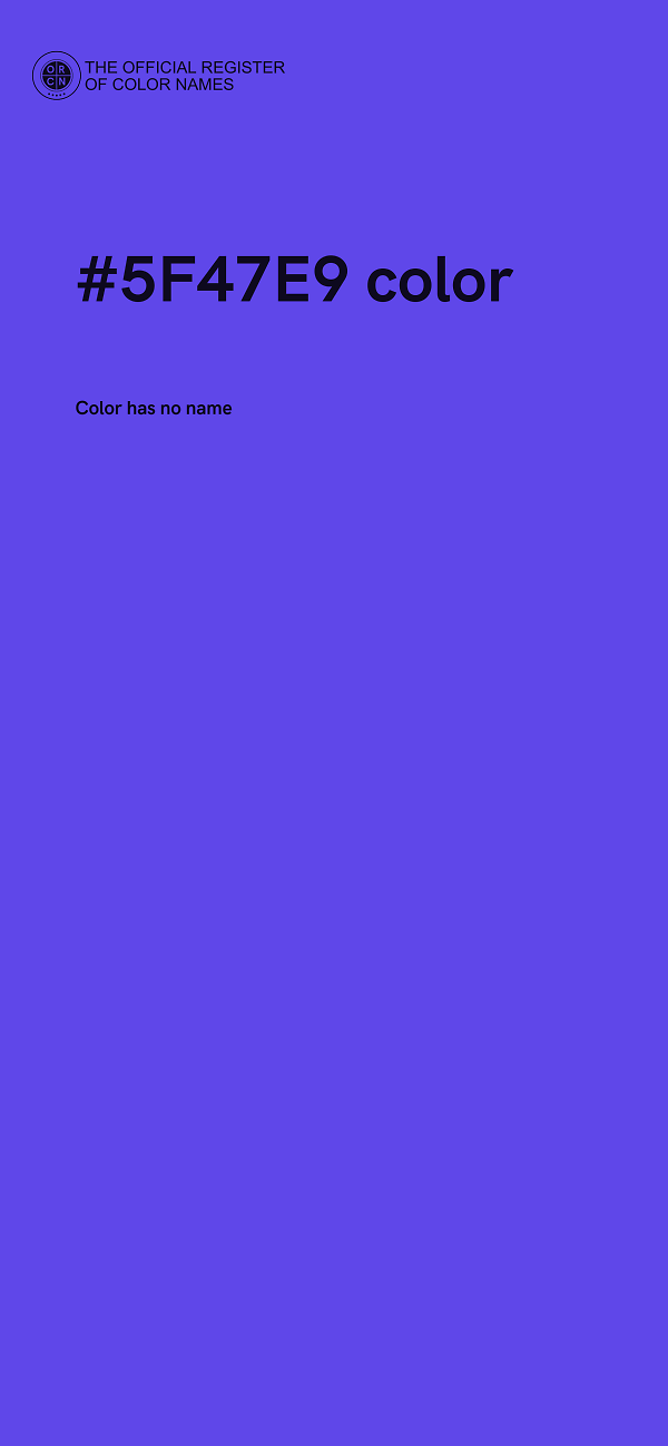 #5F47E9 color image