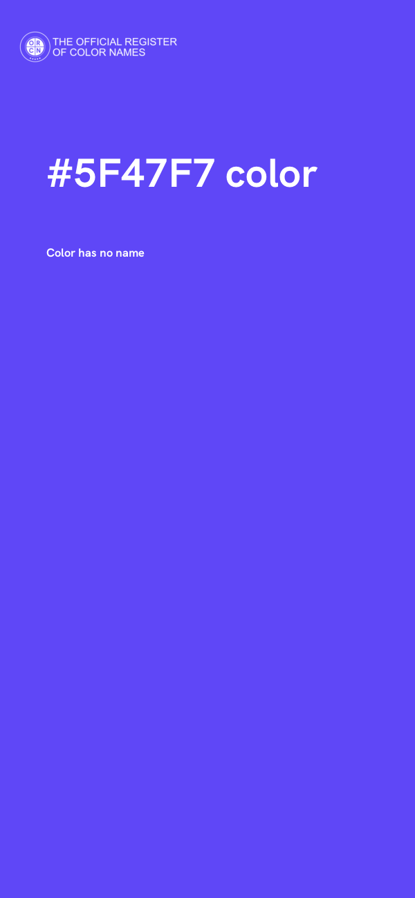 #5F47F7 color image