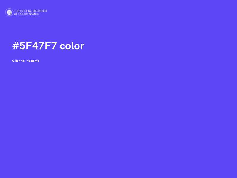#5F47F7 color image