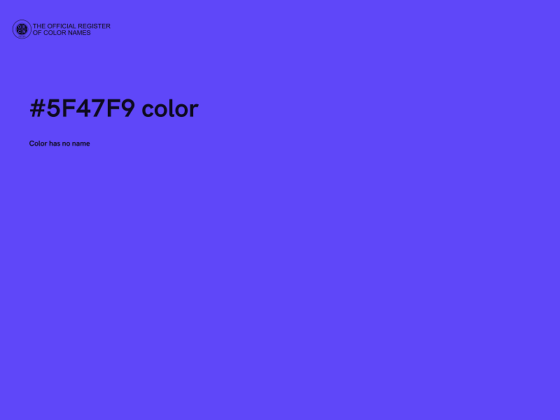 #5F47F9 color image