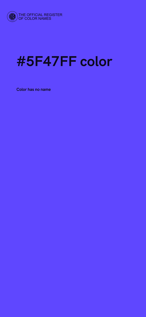 #5F47FF color image