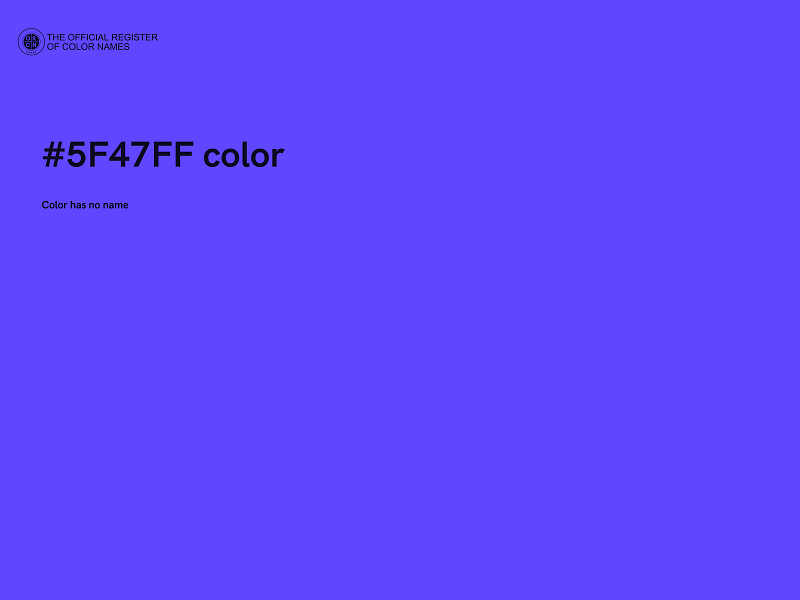 #5F47FF color image