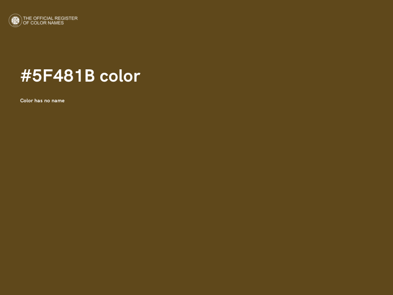 #5F481B color image
