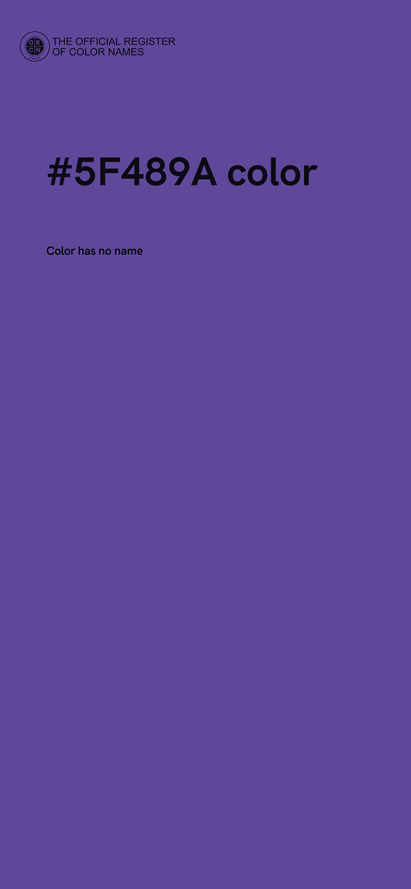 #5F489A color image