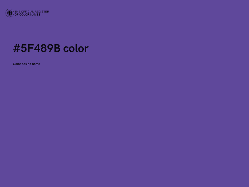 #5F489B color image