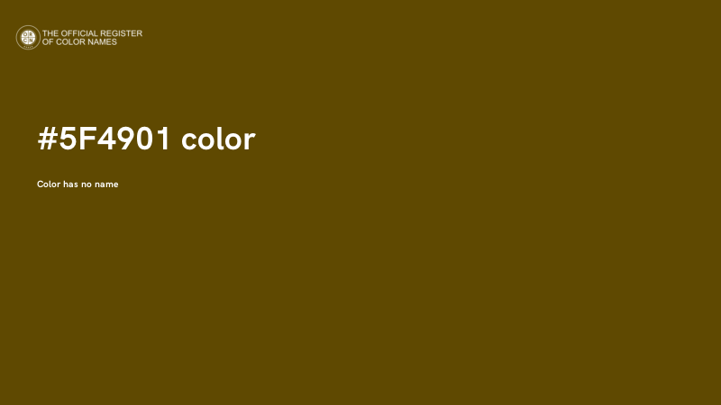 #5F4901 color image