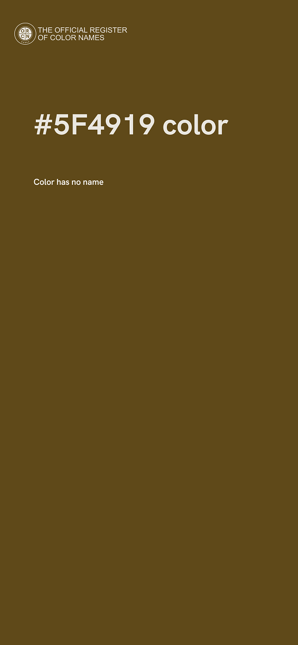 #5F4919 color image