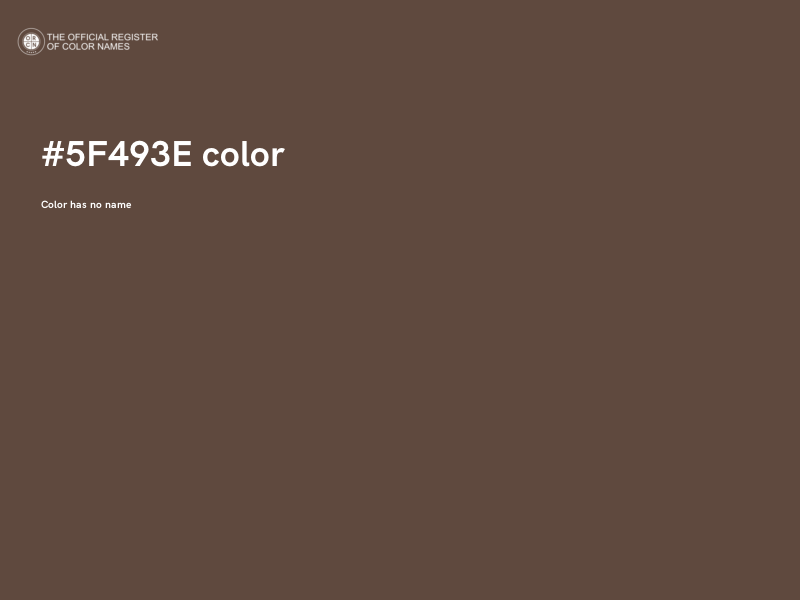 #5F493E color image