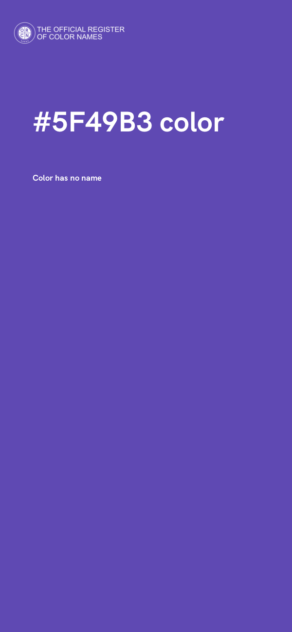 #5F49B3 color image
