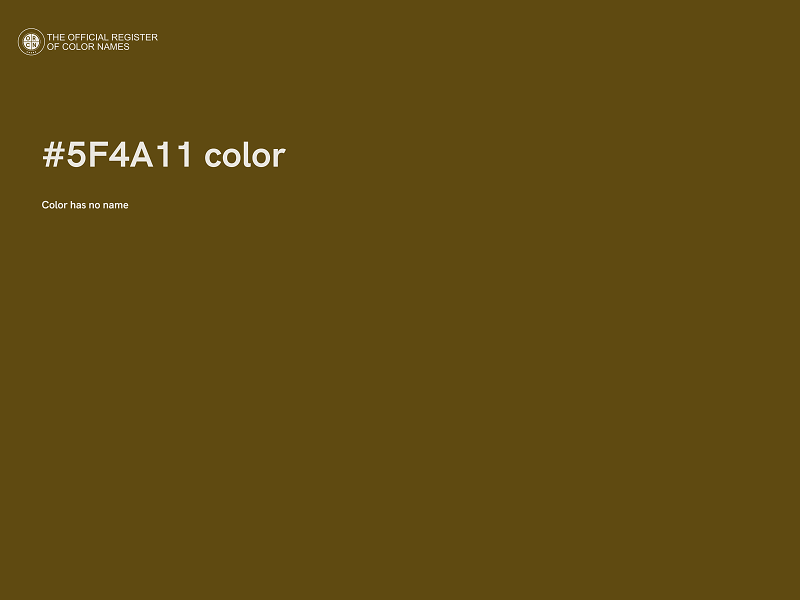 #5F4A11 color image