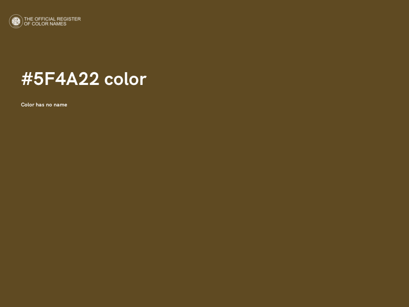 #5F4A22 color image