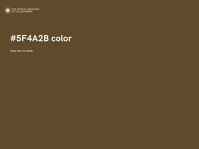 #5F4A2B color image