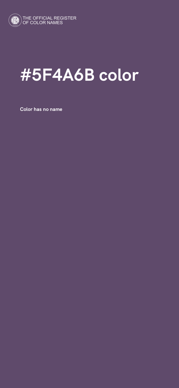 #5F4A6B color image