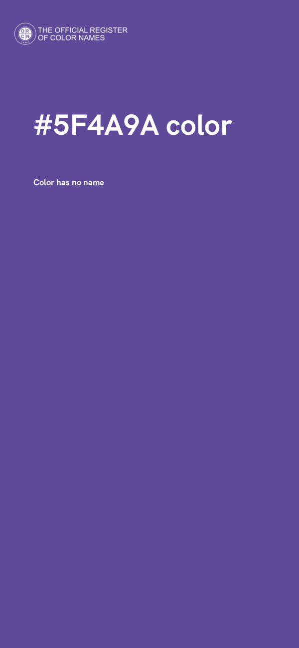 #5F4A9A color image