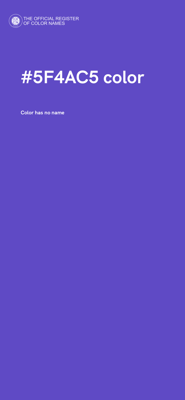 #5F4AC5 color image
