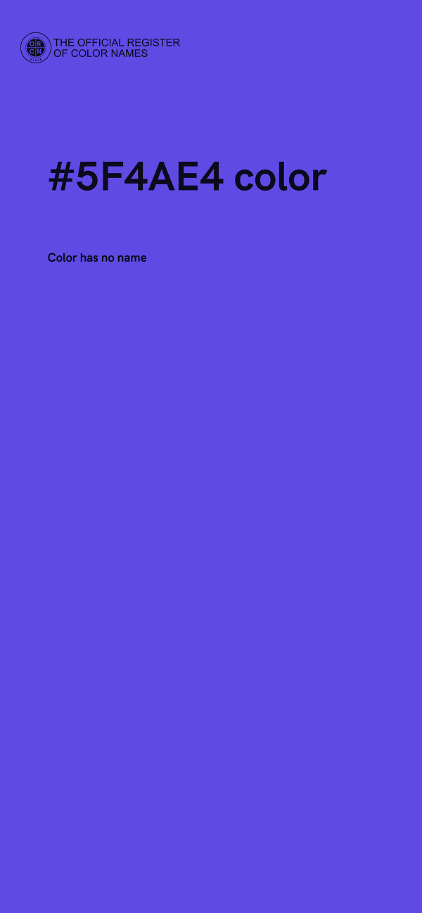 #5F4AE4 color image