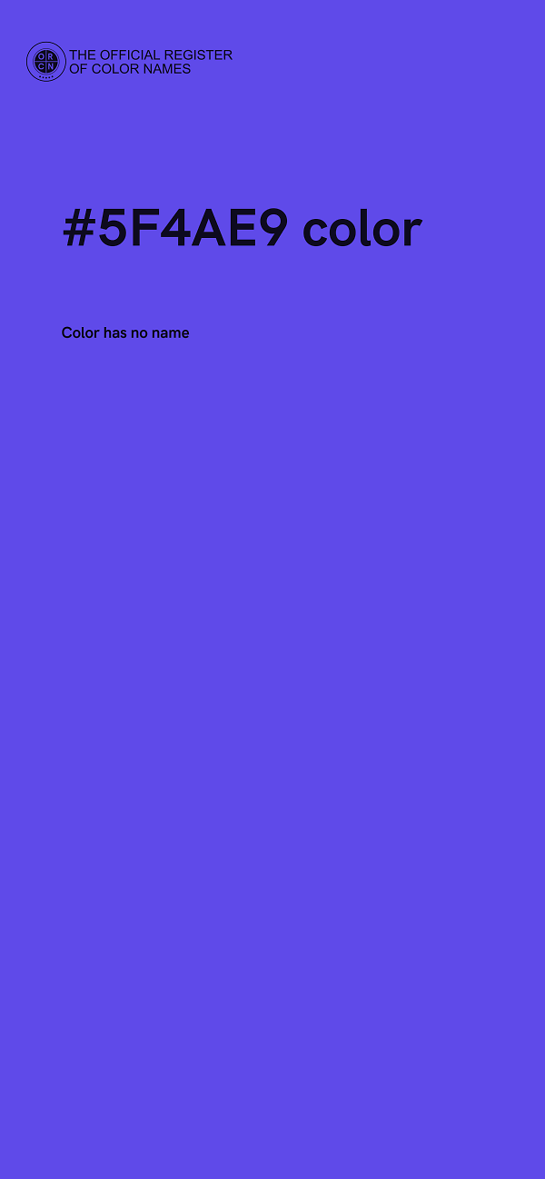 #5F4AE9 color image