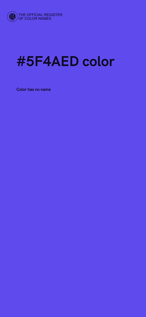 #5F4AED color image