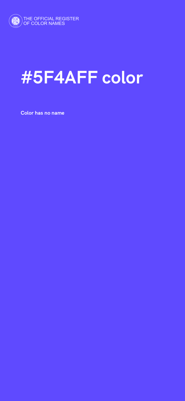 #5F4AFF color image