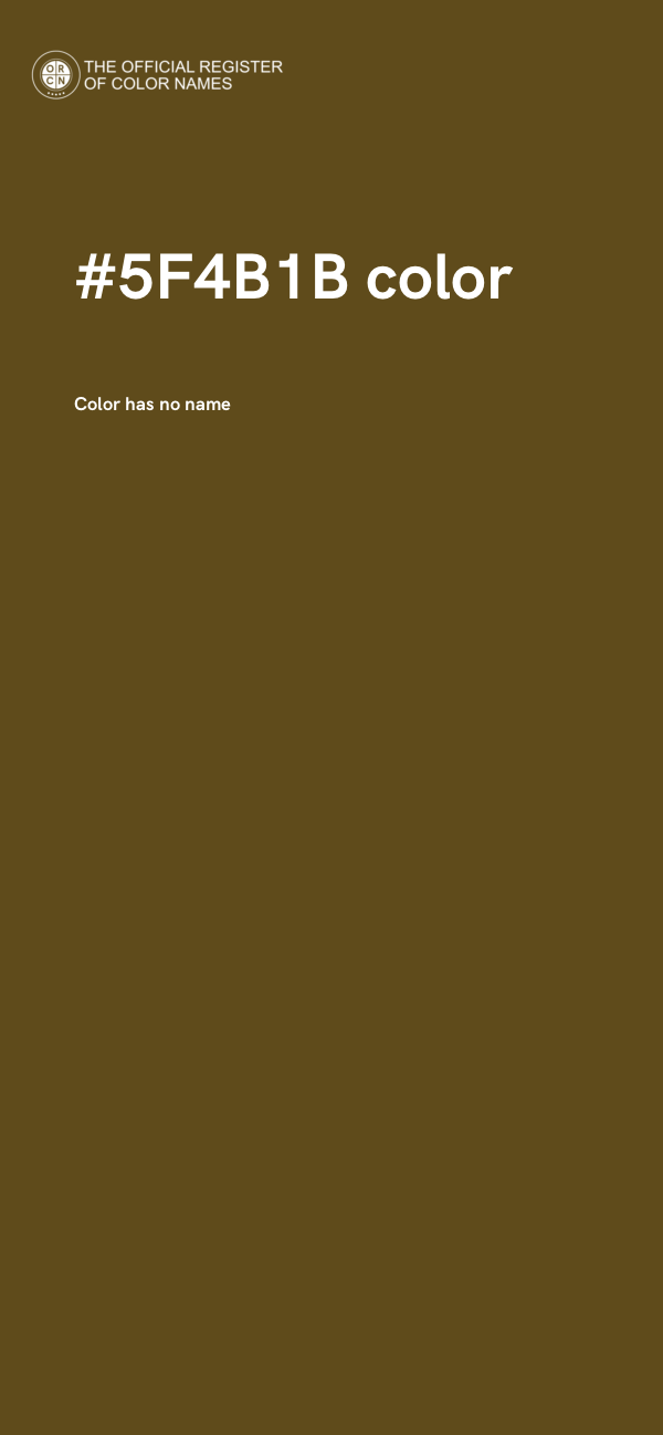 #5F4B1B color image