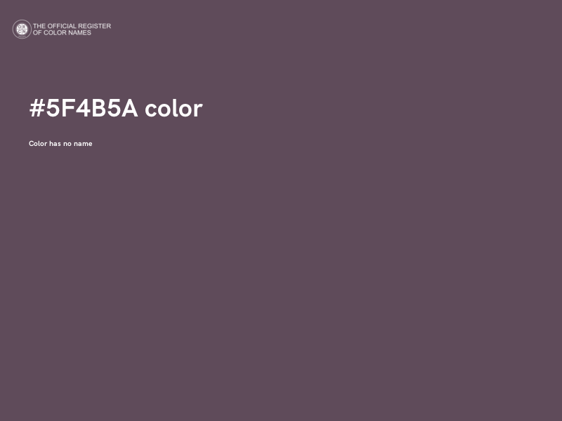 #5F4B5A color image