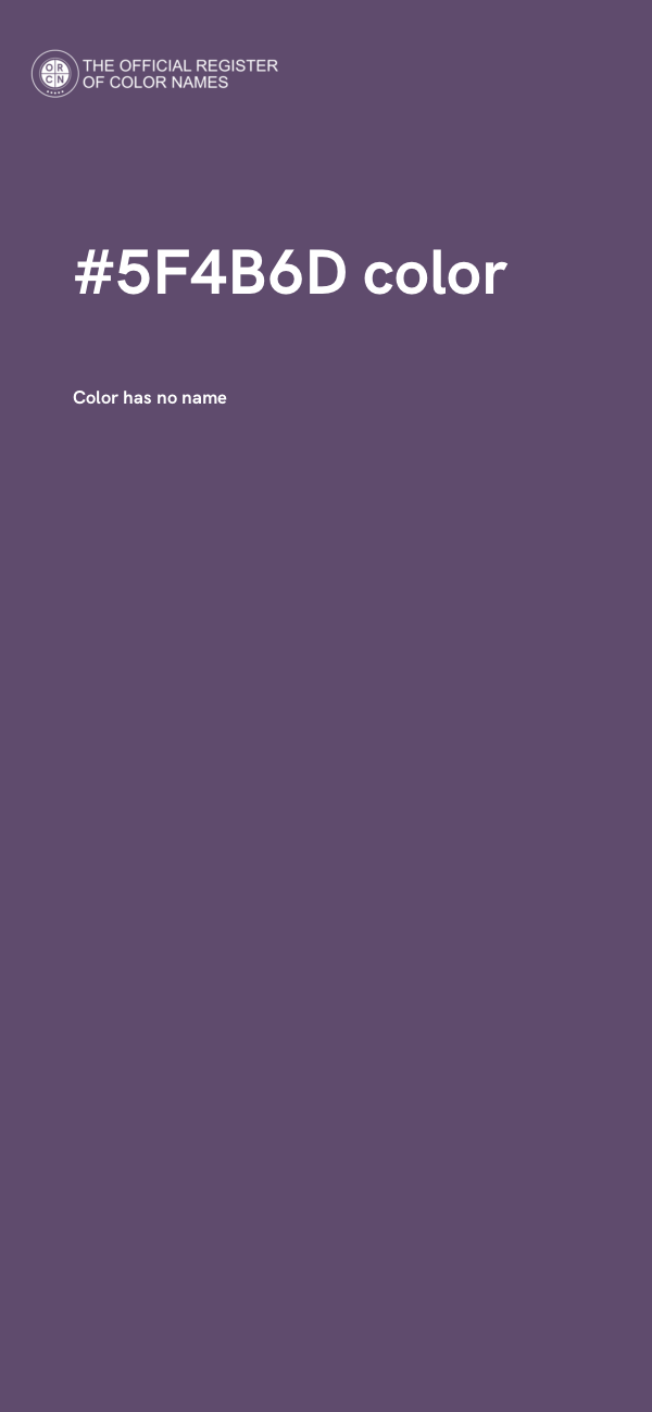 #5F4B6D color image