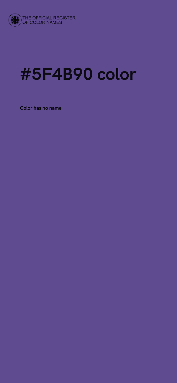 #5F4B90 color image