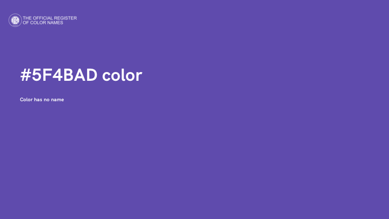 #5F4BAD color image