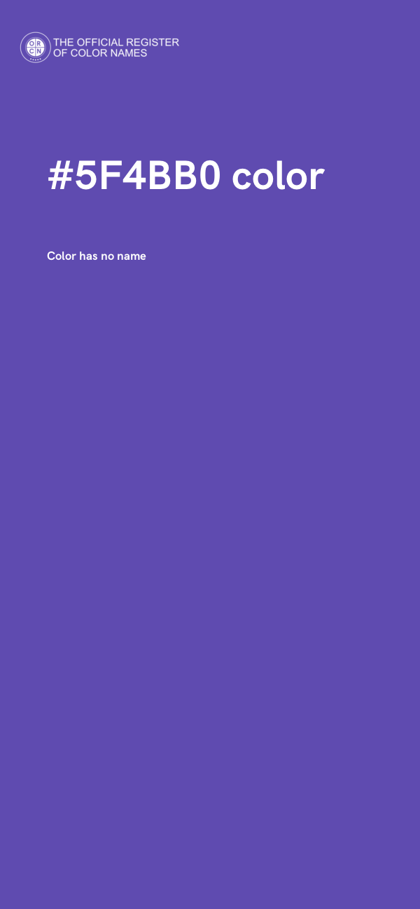 #5F4BB0 color image