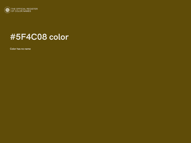 #5F4C08 color image