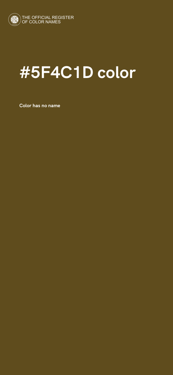 #5F4C1D color image