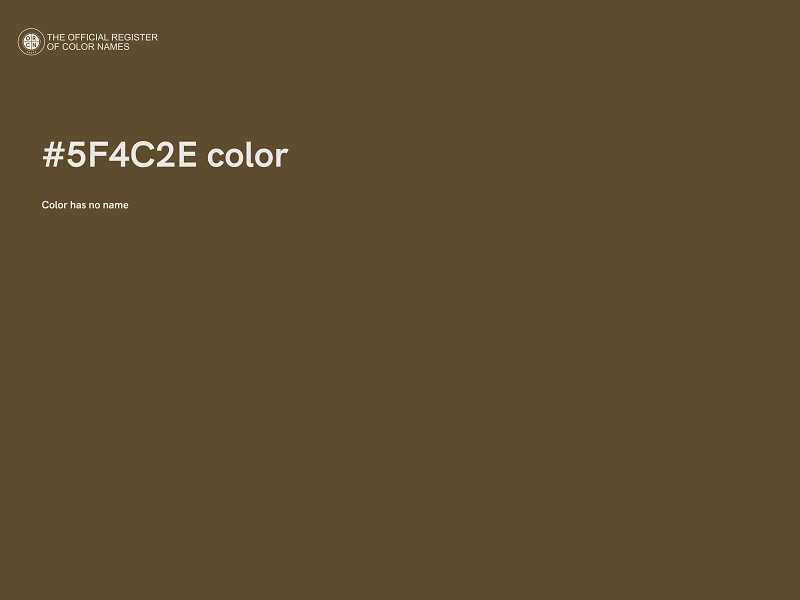 #5F4C2E color image