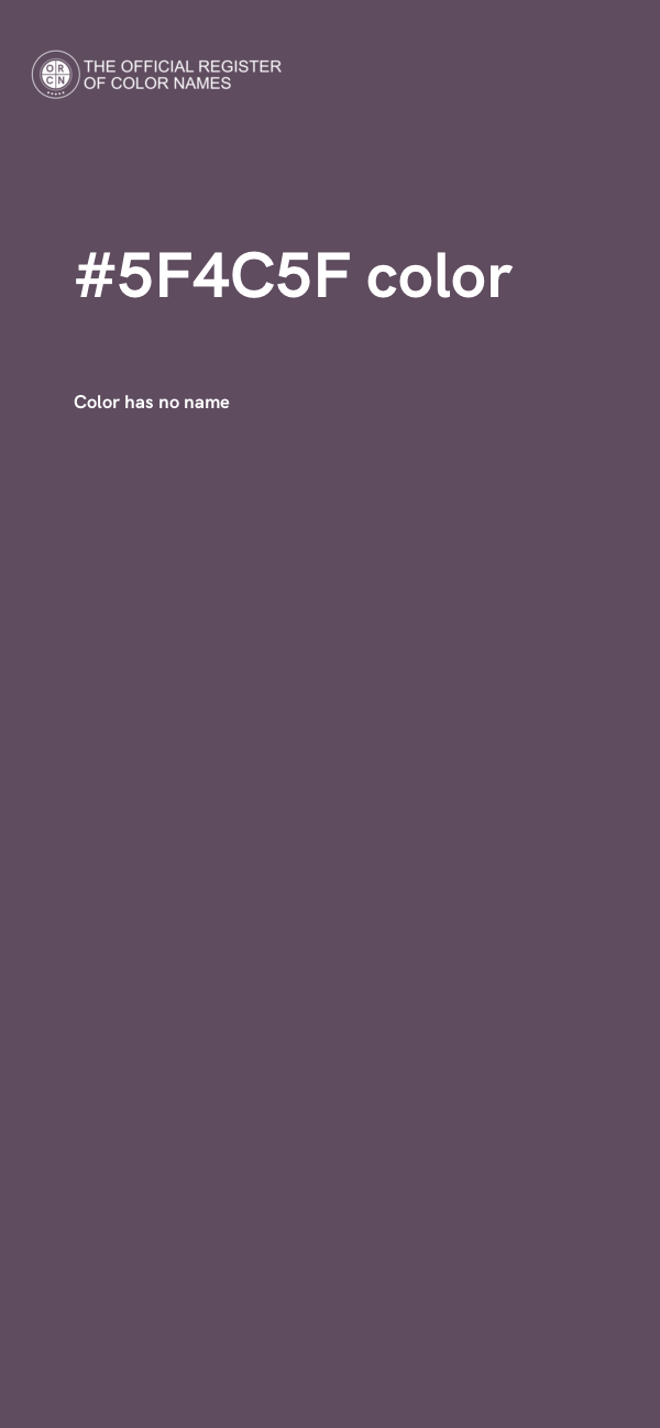 #5F4C5F color image