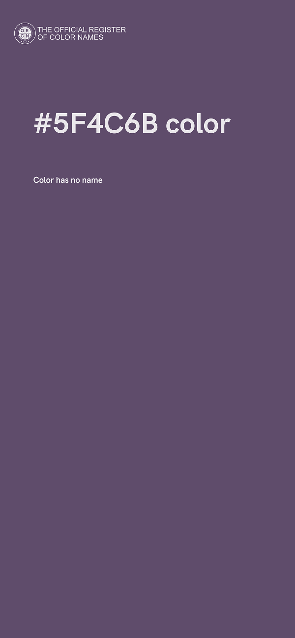 #5F4C6B color image