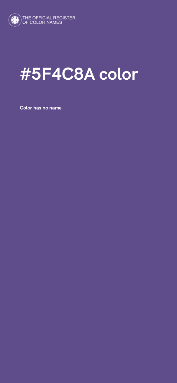 #5F4C8A color image