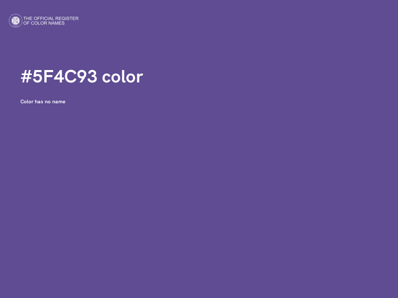 #5F4C93 color image