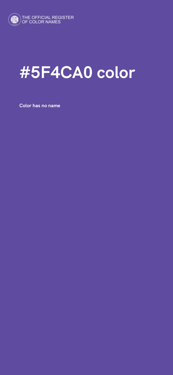 #5F4CA0 color image