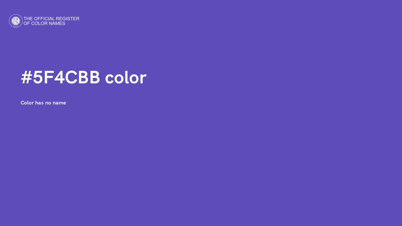 #5F4CBB color image