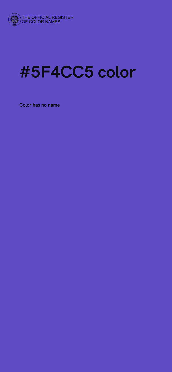 #5F4CC5 color image