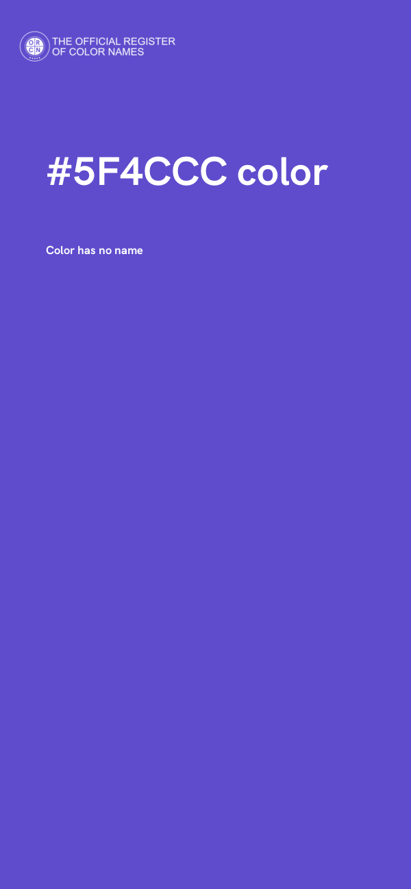 #5F4CCC color image