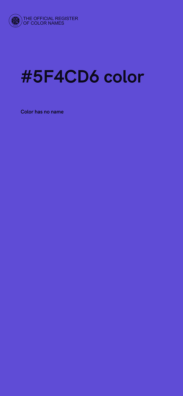 #5F4CD6 color image