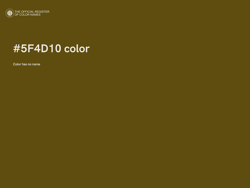 #5F4D10 color image