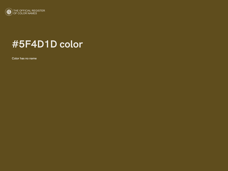 #5F4D1D color image