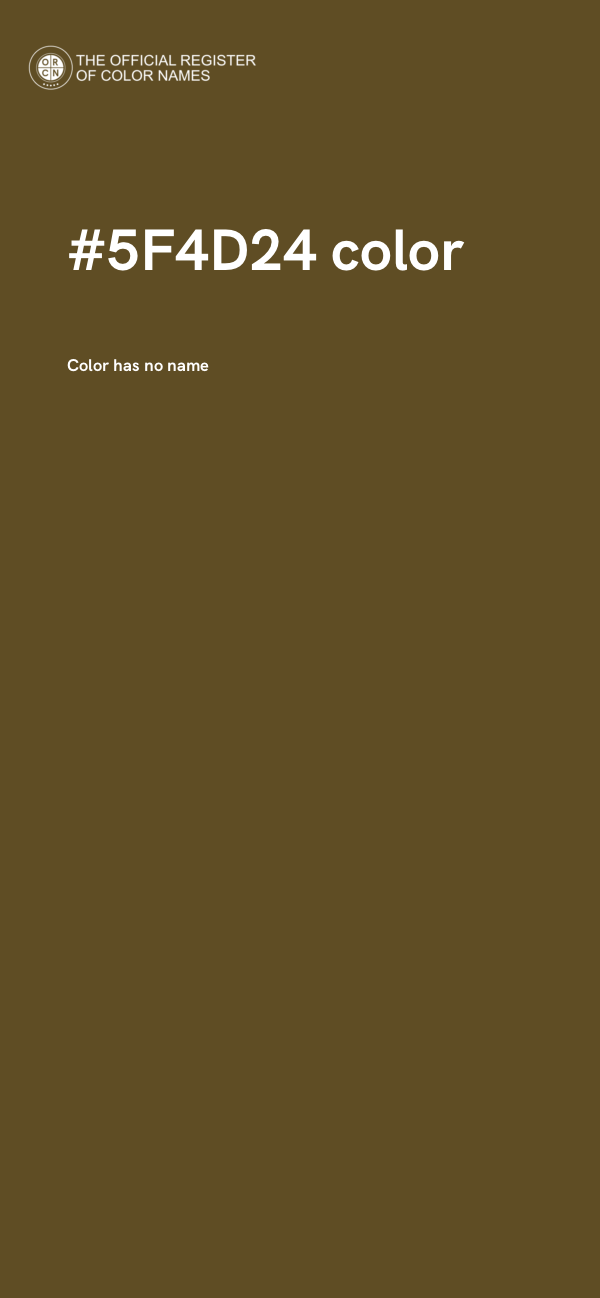 #5F4D24 color image