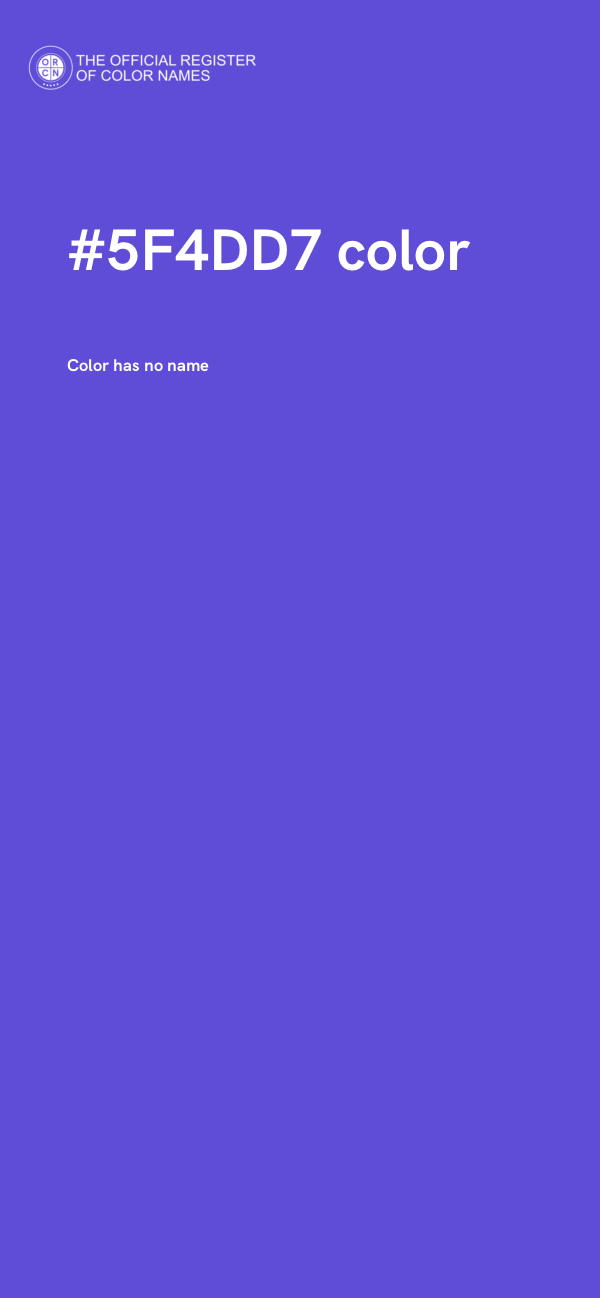 #5F4DD7 color image