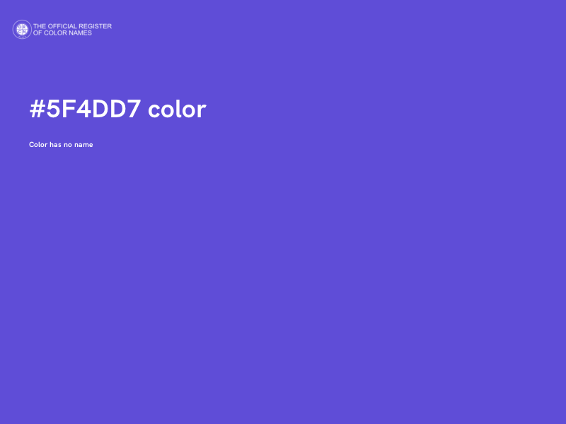 #5F4DD7 color image