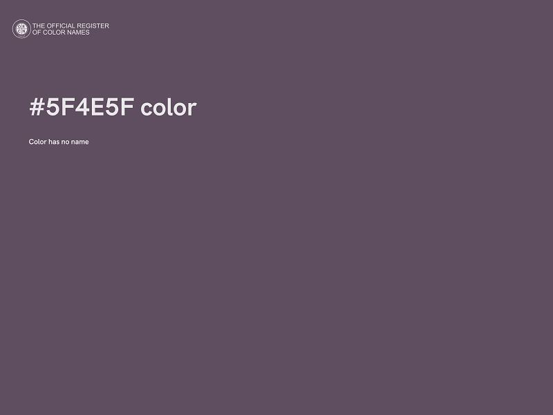 #5F4E5F color image