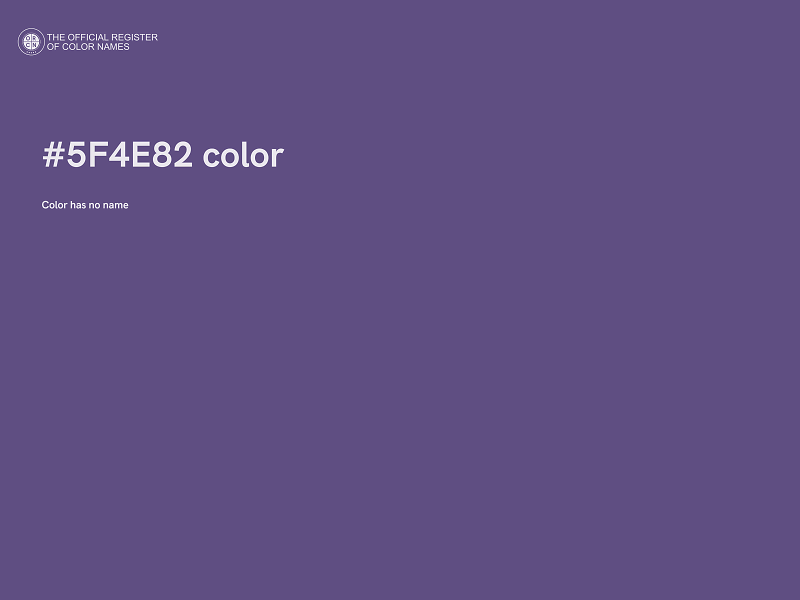 #5F4E82 color image