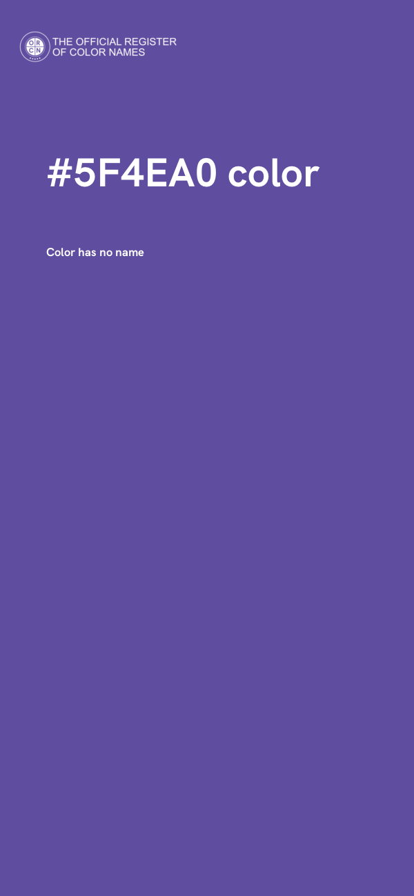 #5F4EA0 color image