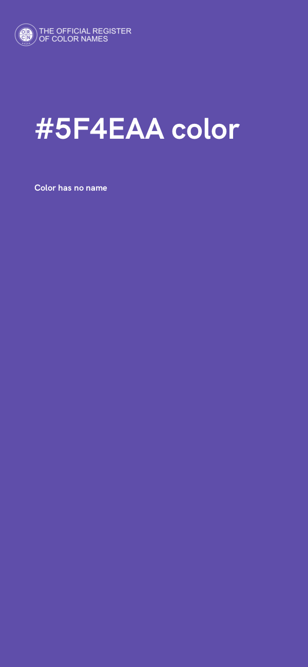 #5F4EAA color image